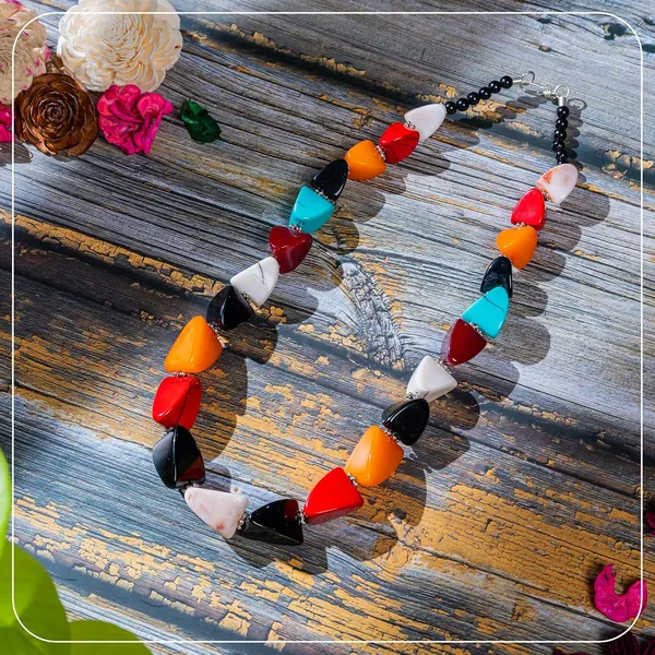 Bead_Necklace_For_Women_Girls_Lightweight_Statement_Ethnic_Jewellery_With_Geometric_Dice_Tumble_Shaped_Beads_Everyday_Wear_Fashion_Neckpiece_For_Styling_Gifting