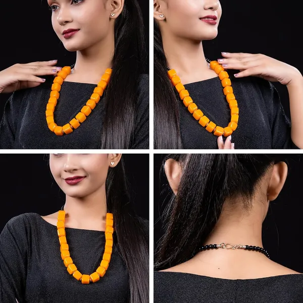Bead_Necklace_For_Women_Girls_Lightweight_Statement_Ethnic_Jewellery_With_Geometric_Dice_Tumble_Shaped_Beads_Everyday_Wear_Fashion_Neckpiece_For_Styling_Gifting