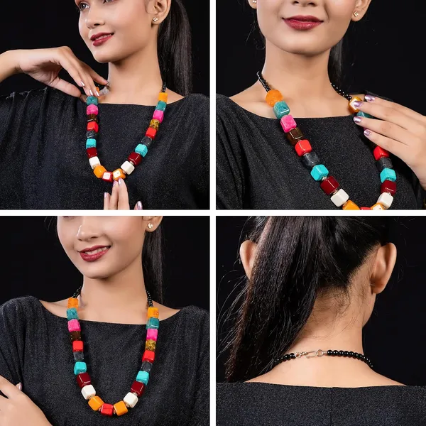 Bead_Necklace_For_Women_Girls_Lightweight_Statement_Ethnic_Jewellery_With_Geometric_Dice_Tumble_Shaped_Beads_Everyday_Wear_Fashion_Neckpiece_For_Styling_Gifting