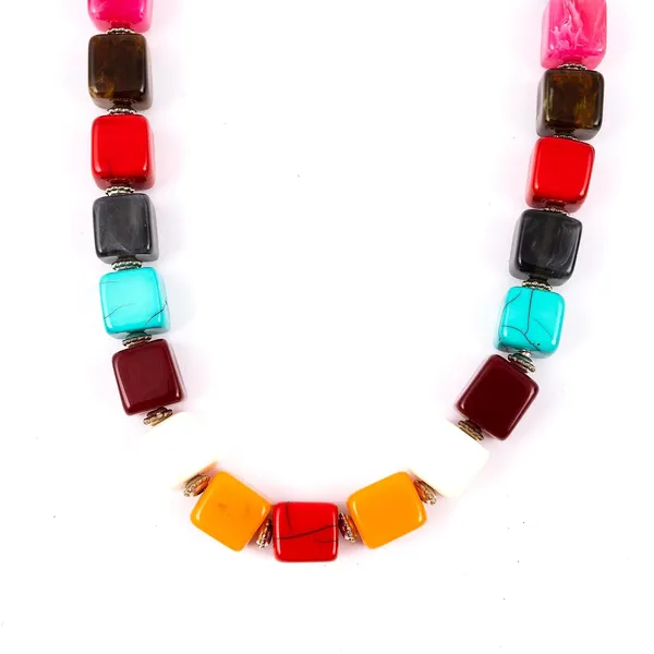 Bead_Necklace_For_Women_Girls_Lightweight_Statement_Ethnic_Jewellery_With_Geometric_Dice_Tumble_Shaped_Beads_Everyday_Wear_Fashion_Neckpiece_For_Styling_Gifting