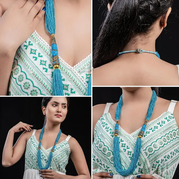 Multi_Strand_Dual_Tube_Seed_Beaded_Necklace_For_Women_Girl_Statement_Layered_Design_Lightweight_Long_Neckpiece_Button_Clasp_Closure_Contemporary_Ethnic_Fashion_Jewelry_For_Styling_Gifting