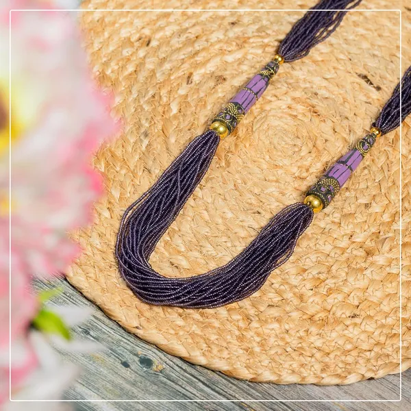 Multi_Strand_Dual_Tube_Seed_Beaded_Necklace_For_Women_Girl_Statement_Layered_Design_Lightweight_Long_Neckpiece_Button_Clasp_Closure_Contemporary_Ethnic_Fashion_Jewelry_For_Styling_Gifting