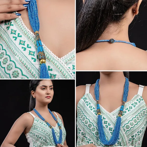 Multi_Strand_Dual_Tube_Seed_Beaded_Necklace_For_Women_Girl_Statement_Layered_Design_Lightweight_Long_Neckpiece_Button_Clasp_Closure_Contemporary_Ethnic_Fashion_Jewelry_For_Styling_Gifting