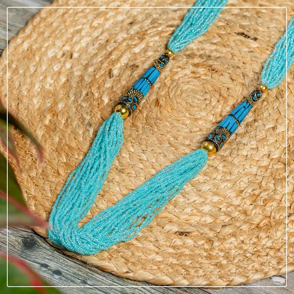 Multi_Strand_Dual_Tube_Seed_Beaded_Necklace_For_Women_Girl_Statement_Layered_Design_Lightweight_Long_Neckpiece_Button_Clasp_Closure_Contemporary_Ethnic_Fashion_Jewelry_For_Styling_Gifting