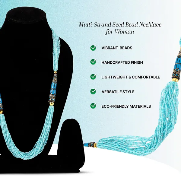 Multi_Strand_Dual_Tube_Seed_Beaded_Necklace_For_Women_Girl_Statement_Layered_Design_Lightweight_Long_Neckpiece_Button_Clasp_Closure_Contemporary_Ethnic_Fashion_Jewelry_For_Styling_Gifting