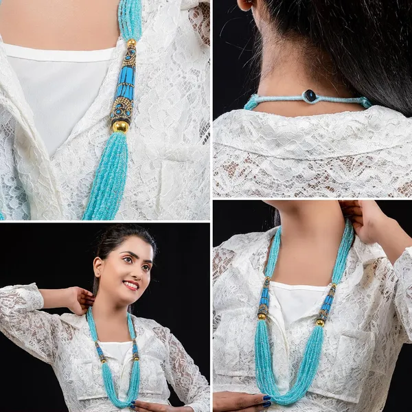 Multi_Strand_Dual_Tube_Seed_Beaded_Necklace_For_Women_Girl_Statement_Layered_Design_Lightweight_Long_Neckpiece_Button_Clasp_Closure_Contemporary_Ethnic_Fashion_Jewelry_For_Styling_Gifting