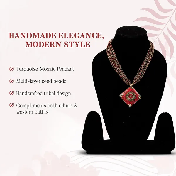 Product_Summary_Beadnest_Multi_Strand_Beaded_Necklace_With_Pendant_For_Women_Girls_Long_Layered_Seed_Bead_Neckpiece_Ethnic_Statement_Jewelry_Lightweight_Design_With_Button_Clasp_For_Wardrobe_Styling_Gifting