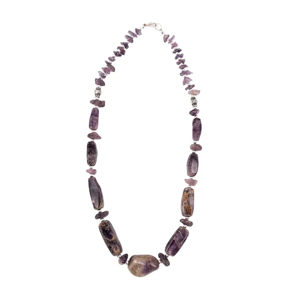Multi_Stone_Crafted_Beads_Necklace_For_Women_Girls_Ethnic_Boho_Tribal_Statement_Jewellry_With_Hook_Clasp_Handcrafted_Mixed_Beaded_Design_With_Gold_Tone_Spacer_For_Wardrobe_Styling_Gifting