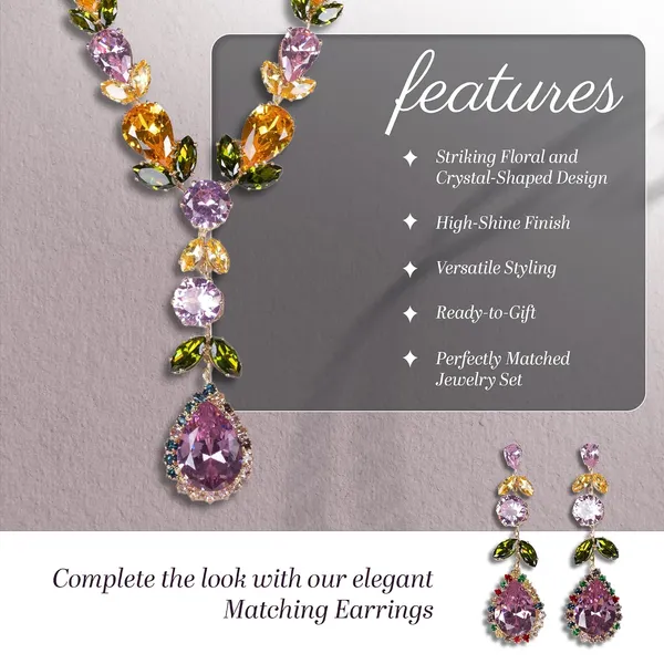 Pink_Yellow_Green_Crystal_Floral_American_Diamond_Necklace_Set_For_Women