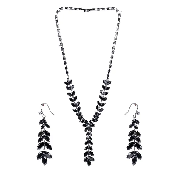 Onyx_Crystal_Floral_American_Diamond_Necklace_Set_For_Women