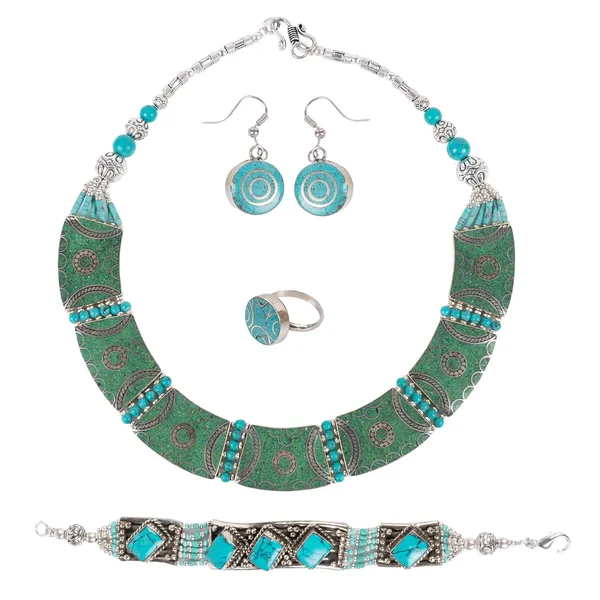 Handcrafted_Hamsa_Nepali_Necklace_Set_For_Women_Girls_Tibetan_Afghani_Metal_Beaded_Jewellery_Set_With_Necklace_Bracelet_Earrings_Ring