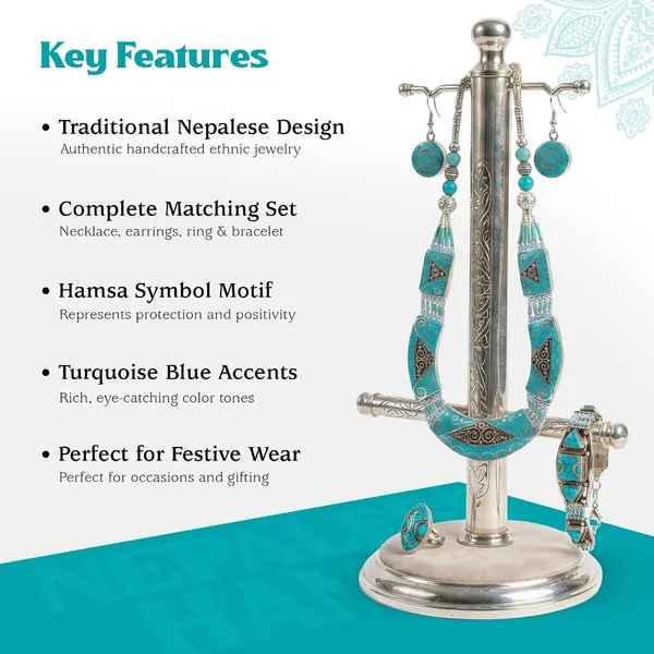 Handcrafted_Hamsa_Nepali_Necklace_Set_For_Women_Girls_Tibetan_Afghani_Metal_Beaded_Jewellery_Set_With_Necklace_Bracelet_Earrings_Ring