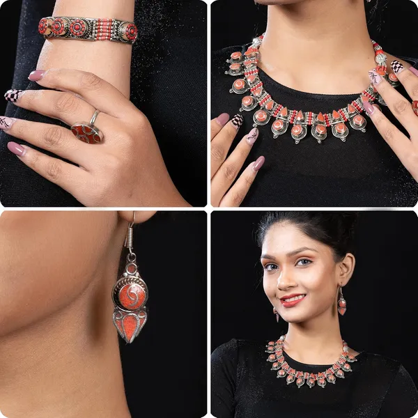 Handcrafted_Hamsa_Nepali_Necklace_Set_For_Women_Girls_Tibetan_Afghani_Metal_Beaded_Jewellery_Set_With_Necklace_Bracelet_Earrings_Ring