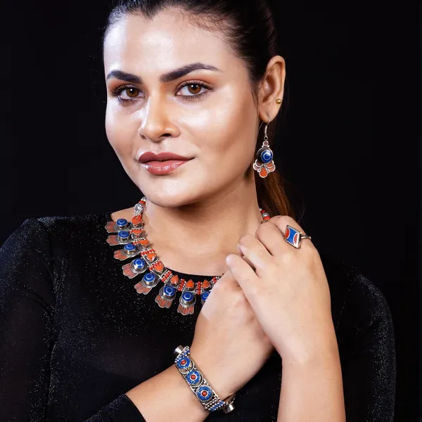 Handcrafted_Hamsa_Nepali_Necklace_Set_For_Women_Girls_Tibetan_Afghani_Metal_Beaded_Jewellery_Set_With_Necklace_Bracelet_Earrings_Ring