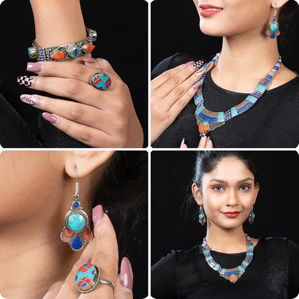 Handcrafted_Hamsa_Nepali_Necklace_Set_For_Women_Girls_Tibetan_Afghani_Metal_Beaded_Jewellery_Set_With_Necklace_Bracelet_Earrings_Ring