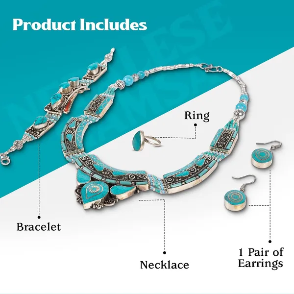 Handcrafted_Hamsa_Nepali_Necklace_Set_For_Women_Girls_Tibetan_Afghani_Metal_Beaded_Jewellery_Set_With_Necklace_Bracelet_Earrings_Ring