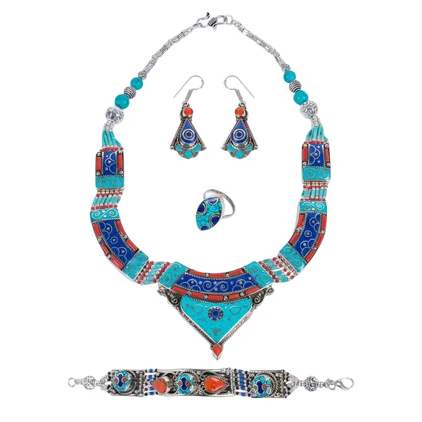 Handcrafted_Hamsa_Nepali_Necklace_Set_For_Women_Girls_Tibetan_Afghani_Metal_Beaded_Jewellery_Set_With_Necklace_Bracelet_Earrings_Ring
