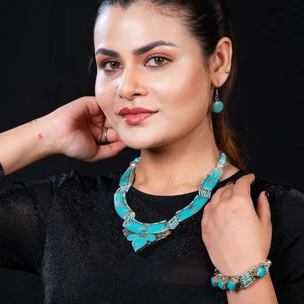 Handcrafted_Hamsa_Nepali_Necklace_Set_For_Women_Girls_Tibetan_Afghani_Metal_Beaded_Jewellery_Set_With_Necklace_Bracelet_Earrings_Ring