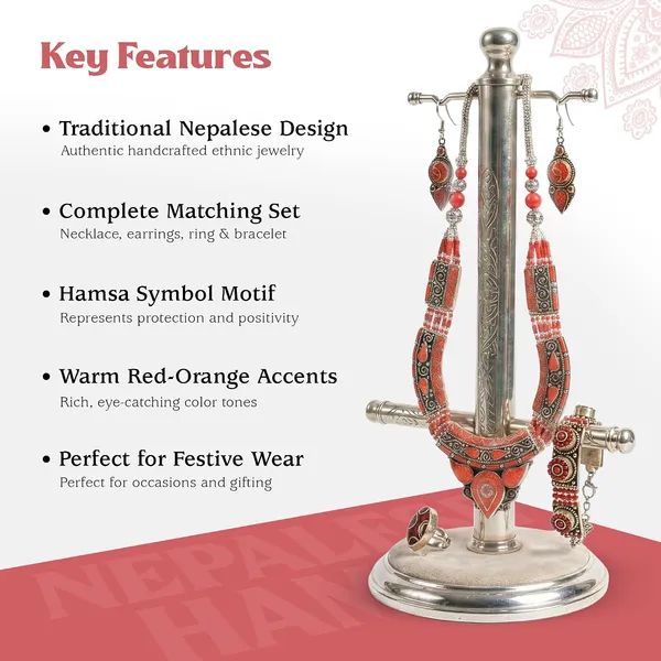 Handcrafted_Hamsa_Nepali_Necklace_Set_For_Women_Girls_Tibetan_Afghani_Metal_Beaded_Jewellery_Set_With_Necklace_Bracelet_Earrings_Ring