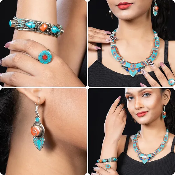 Handcrafted_Hamsa_Nepali_Necklace_Set_For_Women_Girls_Tibetan_Afghani_Metal_Beaded_Jewellery_Set_With_Necklace_Bracelet_Earrings_Ring