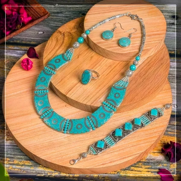 Handcrafted_Hamsa_Nepali_Necklace_Set_For_Women_Girls_Tibetan_Afghani_Metal_Beaded_Jewellery_Set_With_Necklace_Bracelet_Earrings_Ring