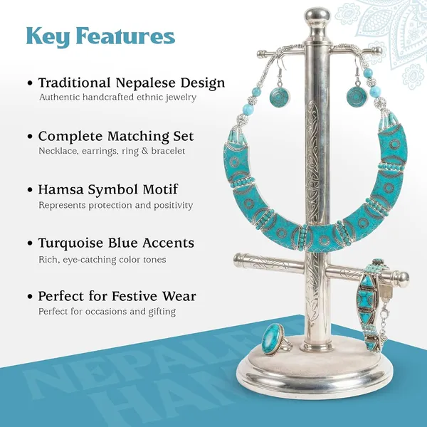 Handcrafted_Hamsa_Nepali_Necklace_Set_For_Women_Girls_Tibetan_Afghani_Metal_Beaded_Jewellery_Set_With_Necklace_Bracelet_Earrings_Ring