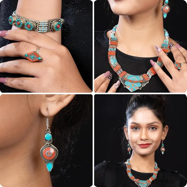 Handcrafted_Hamsa_Nepali_Necklace_Set_For_Women_Girls_Tibetan_Afghani_Metal_Beaded_Jewellery_Set_With_Necklace_Bracelet_Earrings_Ring