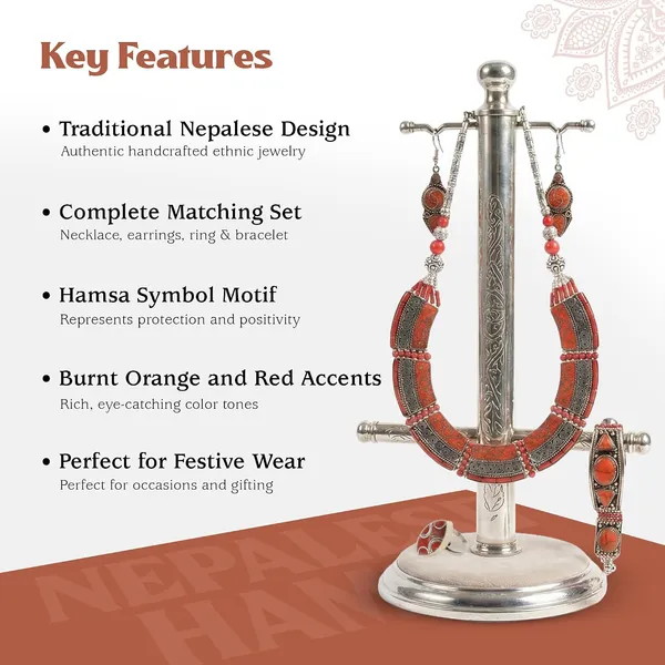 Handcrafted_Hamsa_Nepali_Necklace_Set_For_Women_Girls_Tibetan_Afghani_Metal_Beaded_Jewellery_Set_With_Necklace_Bracelet_Earrings_Ring