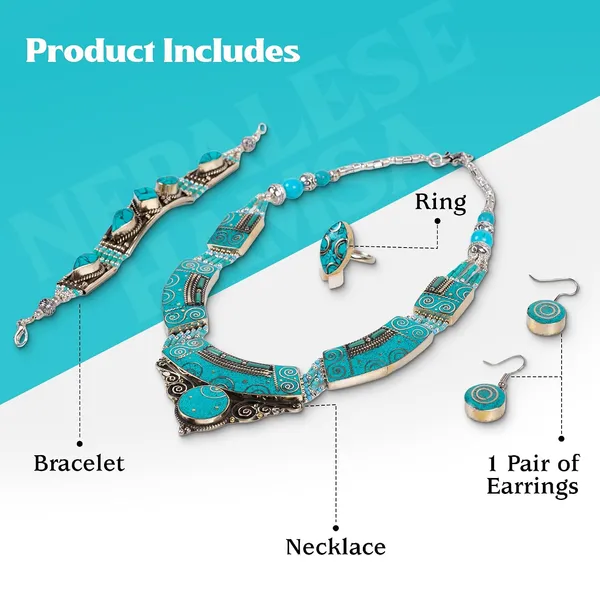 Handcrafted_Hamsa_Nepali_Necklace_Set_For_Women_Girls_Tibetan_Afghani_Metal_Beaded_Jewellery_Set_With_Necklace_Bracelet_Earrings_Ring