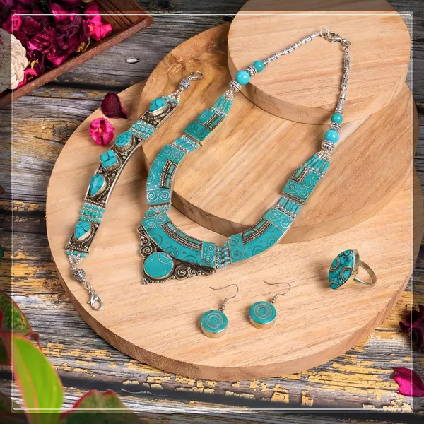 Handcrafted_Hamsa_Nepali_Necklace_Set_For_Women_Girls_Tibetan_Afghani_Metal_Beaded_Jewellery_Set_With_Necklace_Bracelet_Earrings_Ring
