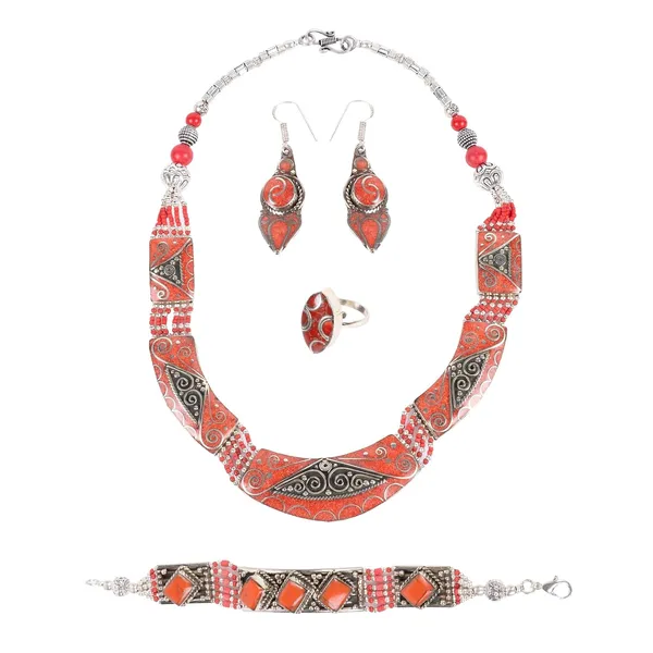 Handcrafted_Hamsa_Nepali_Necklace_Set_For_Women_Girls_Tibetan_Afghani_Metal_Beaded_Jewellery_Set_With_Necklace_Bracelet_Earrings_Ring
