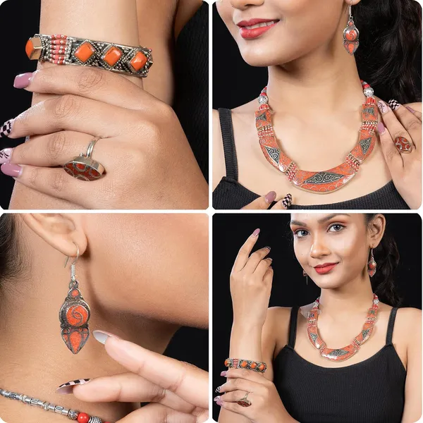 Handcrafted_Hamsa_Nepali_Necklace_Set_For_Women_Girls_Tibetan_Afghani_Metal_Beaded_Jewellery_Set_With_Necklace_Bracelet_Earrings_Ring