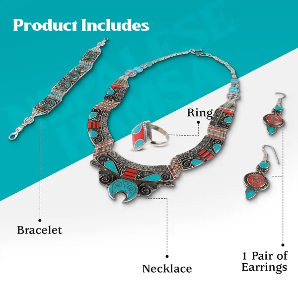 Handcrafted_Hamsa_Nepali_Necklace_Set_For_Women_Girls_Tibetan_Afghani_Metal_Beaded_Jewellery_Set_With_Necklace_Bracelet_Earrings_Ring