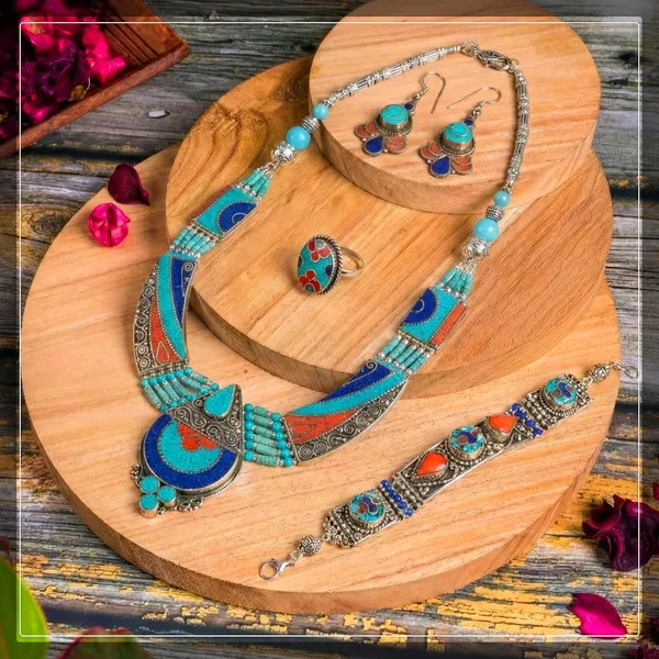 Handcrafted_Hamsa_Nepali_Necklace_Set_For_Women_Girls_Tibetan_Afghani_Metal_Beaded_Jewellery_Set_With_Necklace_Bracelet_Earrings_Ring