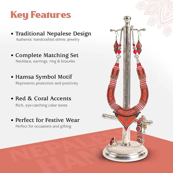 Handcrafted_Hamsa_Nepali_Necklace_Set_For_Women_Girls_Tibetan_Afghani_Metal_Beaded_Jewellery_Set_With_Necklace_Bracelet_Earrings_Ring