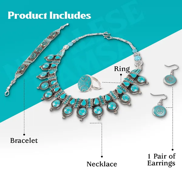 Handcrafted_Hamsa_Nepali_Necklace_Set_For_Women_Girls_Tibetan_Afghani_Metal_Beaded_Jewellery_Set_With_Necklace_Bracelet_Earrings_Ring