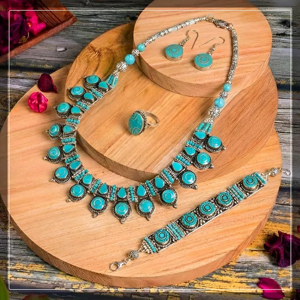 Handcrafted_Hamsa_Nepali_Necklace_Set_For_Women_Girls_Tibetan_Afghani_Metal_Beaded_Jewellery_Set_With_Necklace_Bracelet_Earrings_Ring