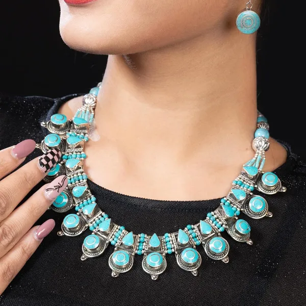 Handcrafted_Hamsa_Nepali_Necklace_Set_For_Women_Girls_Tibetan_Afghani_Metal_Beaded_Jewellery_Set_With_Necklace_Bracelet_Earrings_Ring