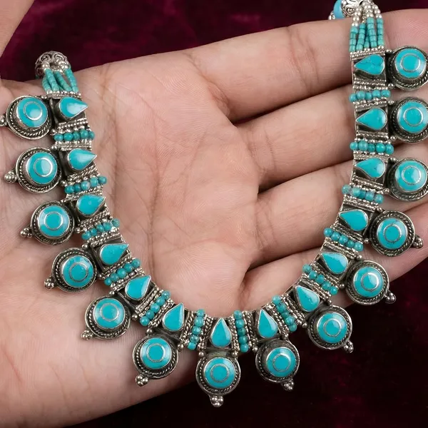 Handcrafted_Hamsa_Nepali_Necklace_Set_For_Women_Girls_Tibetan_Afghani_Metal_Beaded_Jewellery_Set_With_Necklace_Bracelet_Earrings_Ring