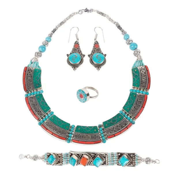 Handcrafted_Hamsa_Nepali_Necklace_Set_For_Women_Girls_Tibetan_Afghani_Metal_Beaded_Jewellery_Set_With_Necklace_Bracelet_Earrings_Ring