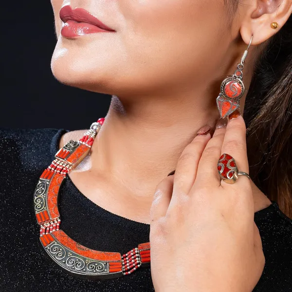 Handcrafted_Hamsa_Nepali_Necklace_Set_For_Women_Girls_Tibetan_Afghani_Metal_Beaded_Jewellery_Set_With_Necklace_Bracelet_Earrings_Ring