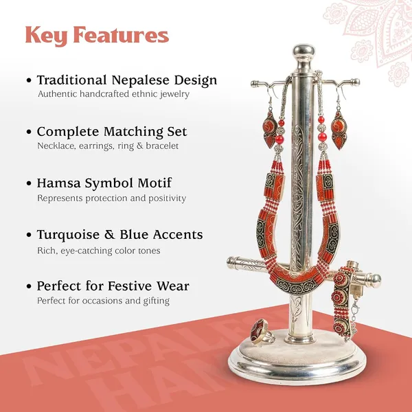 Handcrafted_Hamsa_Nepali_Necklace_Set_For_Women_Girls_Tibetan_Afghani_Metal_Beaded_Jewellery_Set_With_Necklace_Bracelet_Earrings_Ring