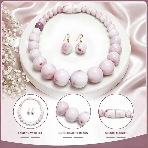 Beaded_Necklace_Set_For_Women_Acrylic_Bead_Necklace_With_Earrings_Stylish_Jewellery_Set_For_Girls_Party_Wedding_Navratri_Gift_Ethnic_Fashion_Jewellery