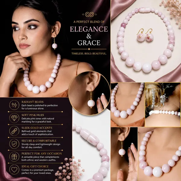 Beaded_Necklace_Set_For_Women_Acrylic_Bead_Necklace_With_Earrings_Stylish_Jewellery_Set_For_Girls_Party_Wedding_Navratri_Gift_Ethnic_Fashion_Jewellery