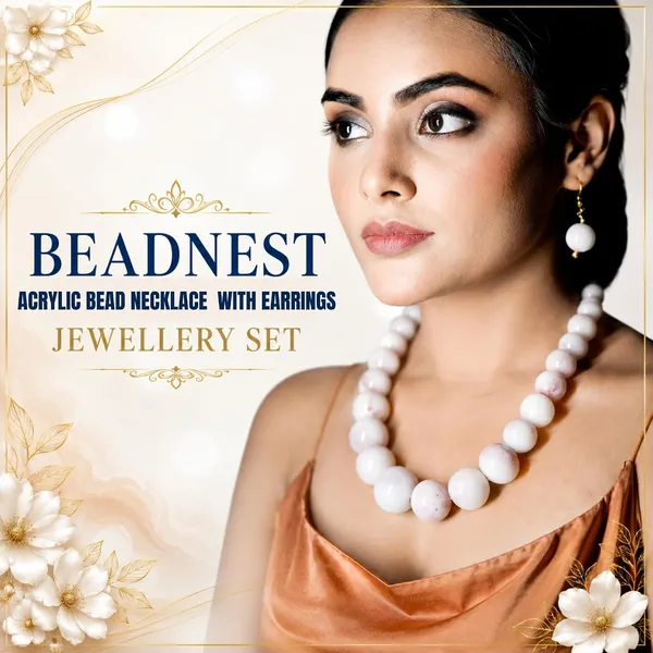 Beaded_Necklace_Set_For_Women_Acrylic_Bead_Necklace_With_Earrings_Stylish_Jewellery_Set_For_Girls_Party_Wedding_Navratri_Gift_Ethnic_Fashion_Jewellery