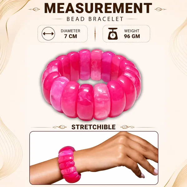 Chunky_Bubble_Bead_Elastic_Stretch_Bracelet_For_Women_Acrylic_Beaded_Stackable_Boho_Bracelet_Statement_Fashion_Jewellery_Navratri_Diwali_Party_Gift