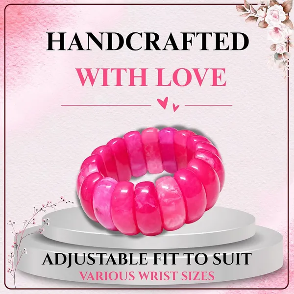 Chunky_Bubble_Bead_Elastic_Stretch_Bracelet_For_Women_Acrylic_Beaded_Stackable_Boho_Bracelet_Statement_Fashion_Jewellery_Navratri_Diwali_Party_Gift