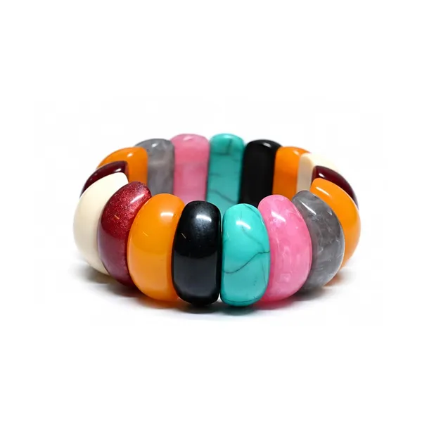 Chunky_Bubble_Bead_Elastic_Stretch_Bracelet_For_Women_Acrylic_Beaded_Stackable_Boho_Bracelet_Statement_Fashion_Jewellery_Navratri_Diwali_Party_Gift