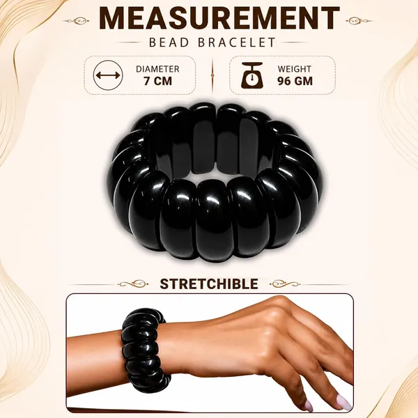 Product_Summary_Beadnest_Chunky_Bubble_Bead_Elastic_Stretch_Bracelet_For_Women_Acrylic_Beaded_Stackable_Boho_Bracelet_Statement_Fashion_Jewellery_Navratri_Diwali_Party_Gift