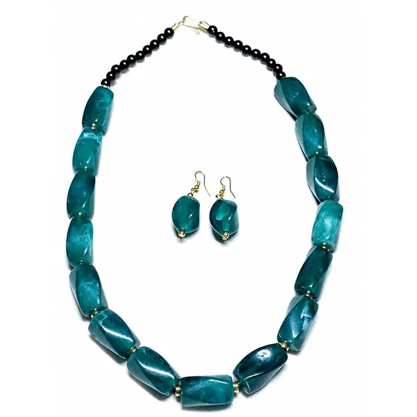 Beaded_Necklace_Set_With_Earrings_For_Women_Acrylic_Tumble_Bead_Jewellery_Navratri_Diwali_Wedding_Gift_Ethnic_Boho_Party_Daily_Wear